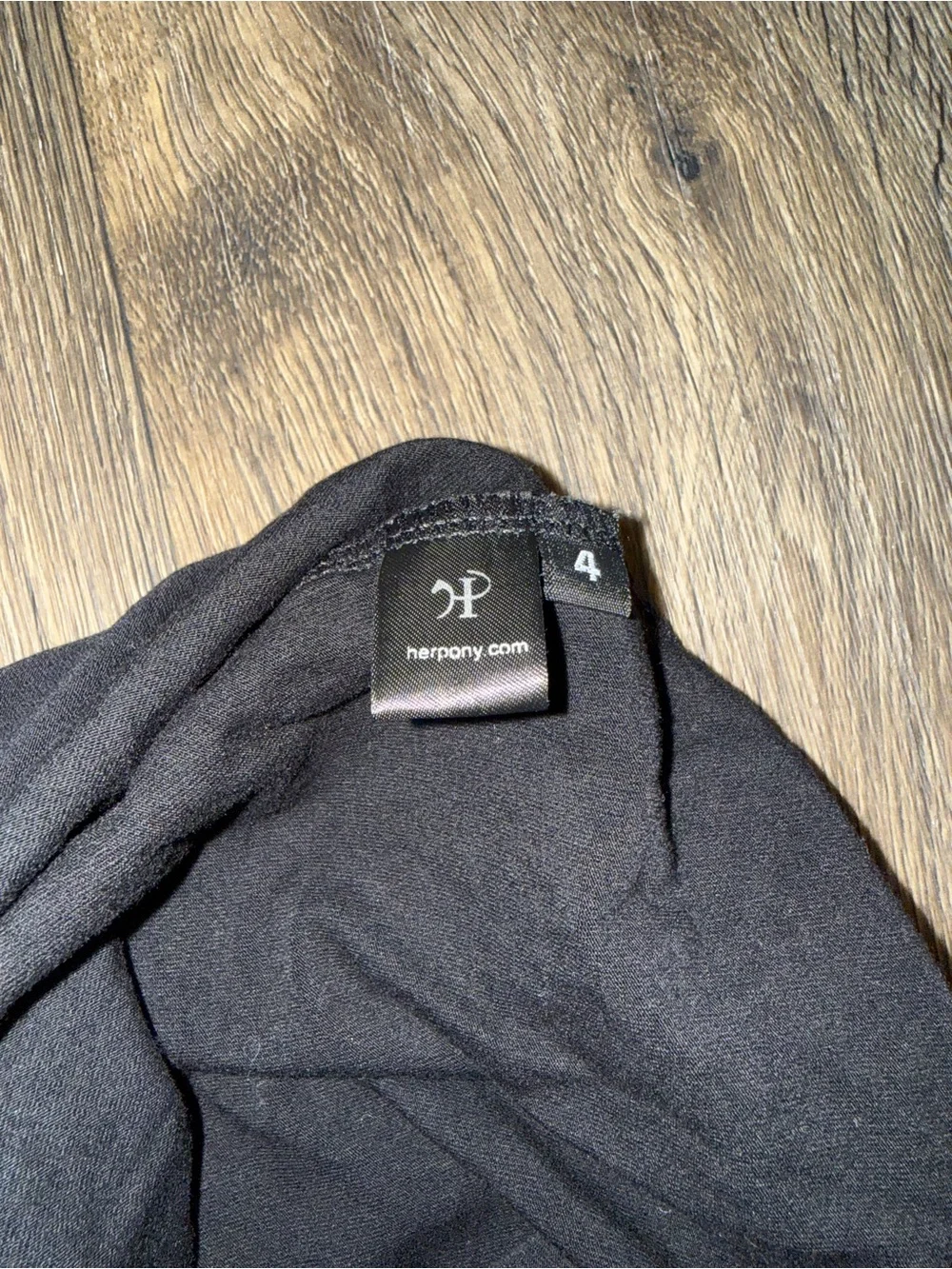 her pony black bodycon skirt